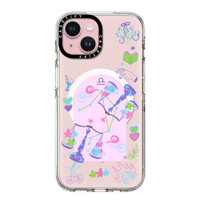 CASETiFY iPhone 15 Case クリア クリア ケース MagSafe対応 Libra casetify_artist Father's Day CASETiFY iPhone 15 Case クリア クリア ケース MagSafe対応 Libra casetify_artist Father's Day