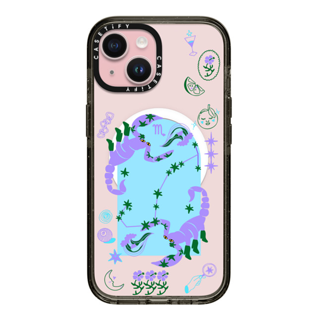 CASETiFY iPhone 15 ケース ブラック インパクトケース MagSafe対応 Scorpio casetify_artist Father's Day CASETiFY iPhone 15 ケース ブラック インパクトケース MagSafe対応 Scorpio casetify_artist Father's Day