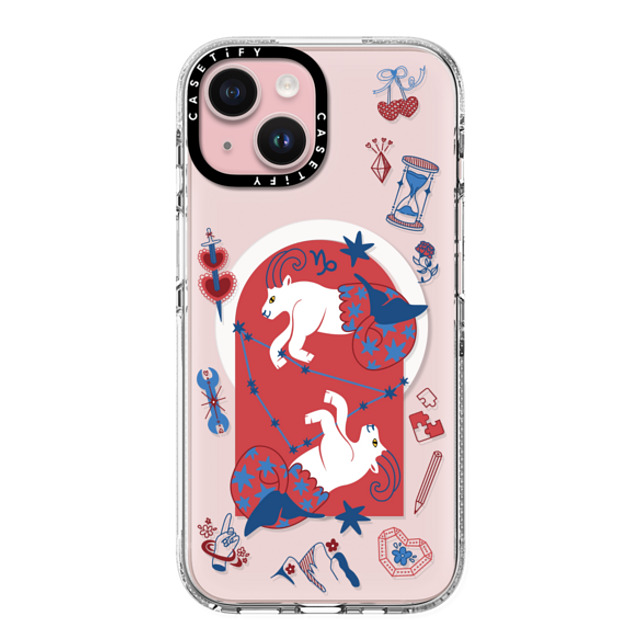 CASETiFY iPhone 15 Case クリア クリア ケース MagSafe対応 Capricorn casetify_artist Father's Day CASETiFY iPhone 15 Case クリア クリア ケース MagSafe対応 Capricorn casetify_artist Father's Day