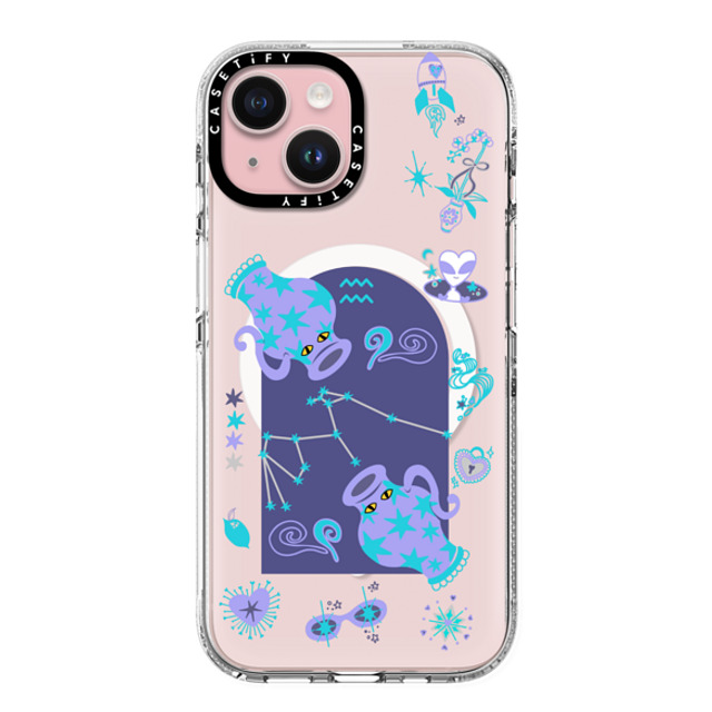CASETiFY iPhone 15 ケース クリア クリア ケース MagSafe対応 みずがめ座 casetify_artist Father's Day CASETiFY iPhone 15 ケース クリア クリア ケース MagSafe対応 みずがめ座 casetify_artist Father's Day