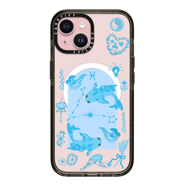 CASETiFY iPhone 15 ケース ブラック インパクトケース MagSafe対応 Pisces casetify_artist Father's Day CASETiFY iPhone 15 ケース ブラック インパクトケース MagSafe対応 Pisces casetify_artist Father's Day