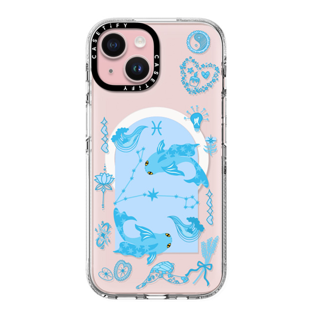 CASETiFY iPhone 15 Case クリア クリア ケース MagSafe対応 Pisces casetify_artist Father's Day CASETiFY iPhone 15 Case クリア クリア ケース MagSafe対応 Pisces casetify_artist Father's Day