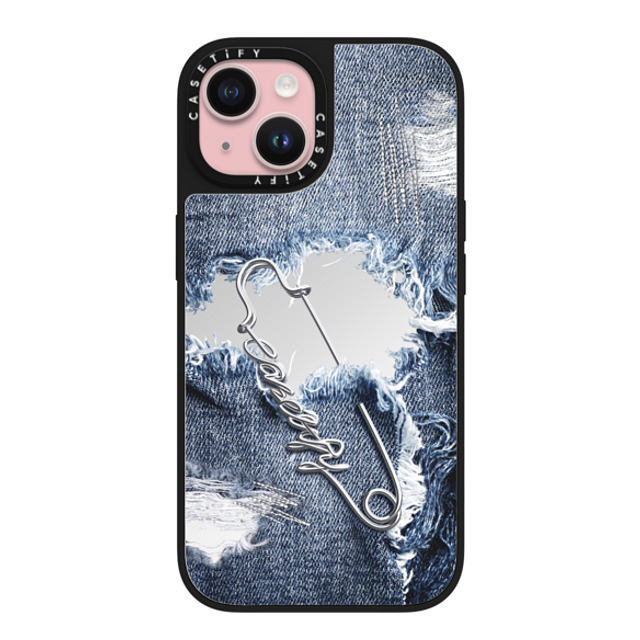 CASETiFY iPhone 15 ケース Silver on Black ミラーケース MagSafe対応 Pinned Statement Case casetify_artist Father's Day CASETiFY iPhone 15 ケース Silver on Black ミラーケース MagSafe対応 Pinned Statement Case casetify_artist Father's Day