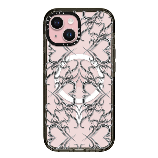 CASETiFY iPhone 15 Case Black Impact Case MagSafe Compatible Metallic Heart casetify_artist Back to School CASETiFY iPhone 15 Case Black Impact Case MagSafe Compatible Metallic Heart casetify_artist Back to School