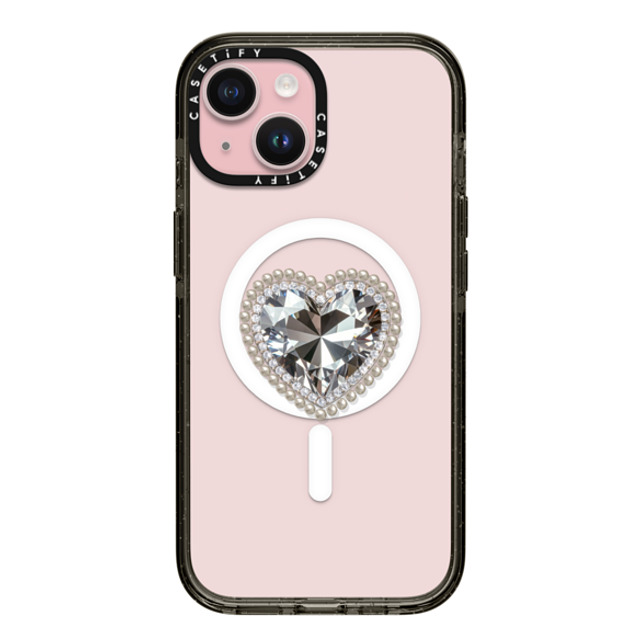 CASETiFY iPhone 15 Case Black Impact Case MagSafe Compatible Jewel Heart casetify_artist Back to School CASETiFY iPhone 15 Case Black Impact Case MagSafe Compatible Jewel Heart casetify_artist Back to School