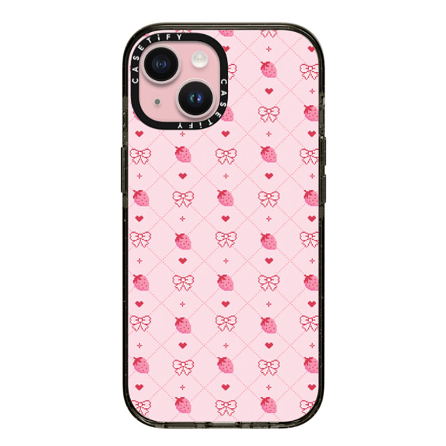 CASETiFY iPhone 15 ケース ブラック インパクトケース MagSafe対応 Lo-fi Strawberry Dreamin casetify_artist Back to School CASETiFY iPhone 15 ケース ブラック インパクトケース MagSafe対応 Lo-fi Strawberry Dreamin casetify_artist Back to School