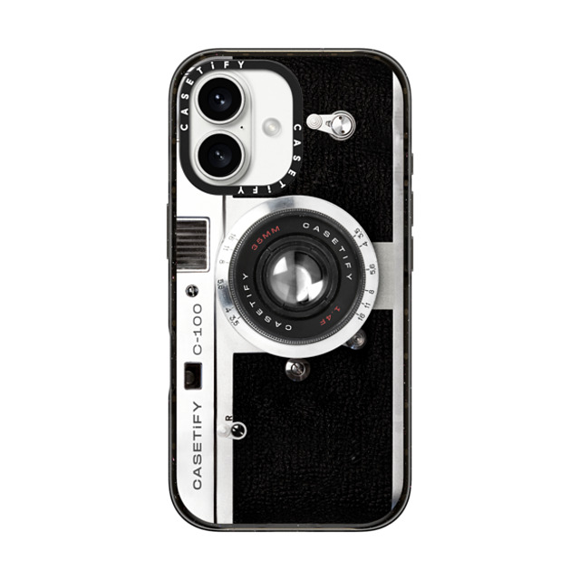 CASETiFY iPhone 16 Case Black Impact Case MagSafe Compatible Camera カメラ Camera Case - Retro Father's Day CASETiFY iPhone 16 Case Black Impact Case MagSafe Compatible Camera カメラ Camera Case - Retro Father's Day