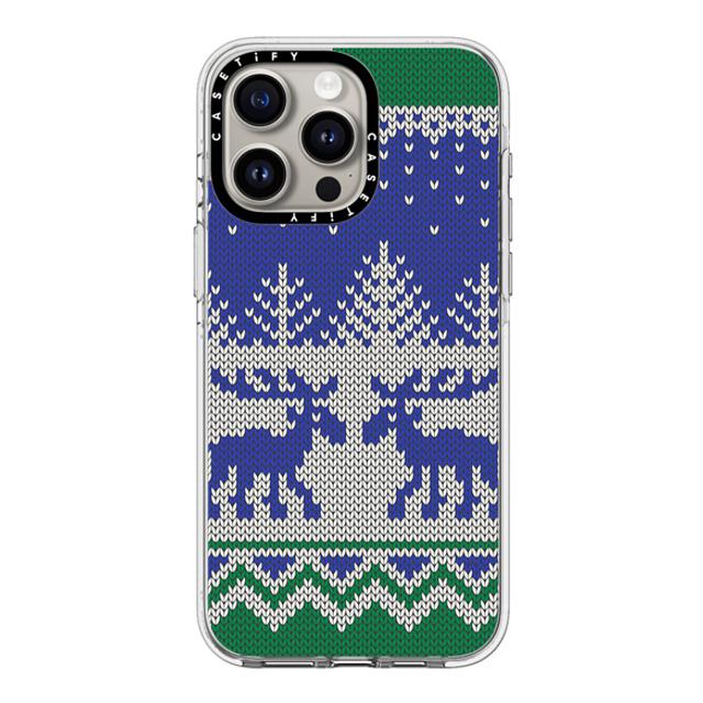 CASETiFY iPhone 15 Pro Max ケース クリア クリア ケース MagSafe対応 Christ-Moose Sweater casetify_artist