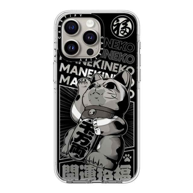 CASETiFY iPhone 15 Pro Max ケース クリア クリア ケース MagSafe対応 Lucky Cat Comic casetify_artist