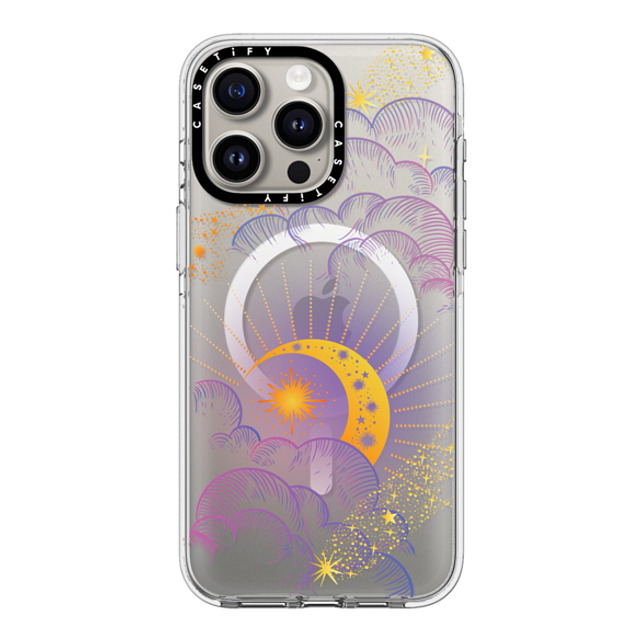 CASETiFY iPhone 15 Pro Max Case Clear Clear Case MagSafe Compatible Lunar Glimmer casetify_artist CASETiFY iPhone 15 Pro Max Case Clear Clear Case MagSafe Compatible Lunar Glimmer casetify_artist