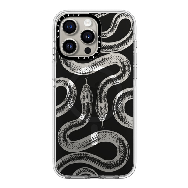 CASETiFY iPhone 15 Pro Max ケース クリア クリア ケース MagSafe対応 Transparent Kingsnake casetify_artist