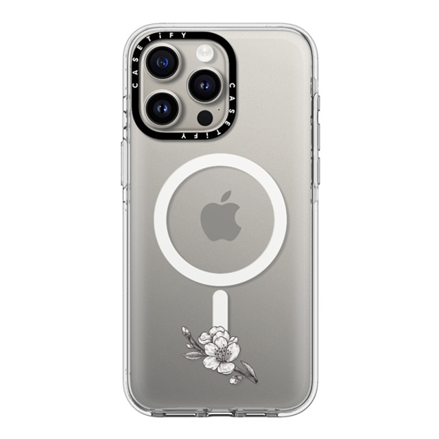 CASETiFY iPhone 15 Pro Max ケース クリア クリア ケース MagSafe対応 フローラル Sakura Branch