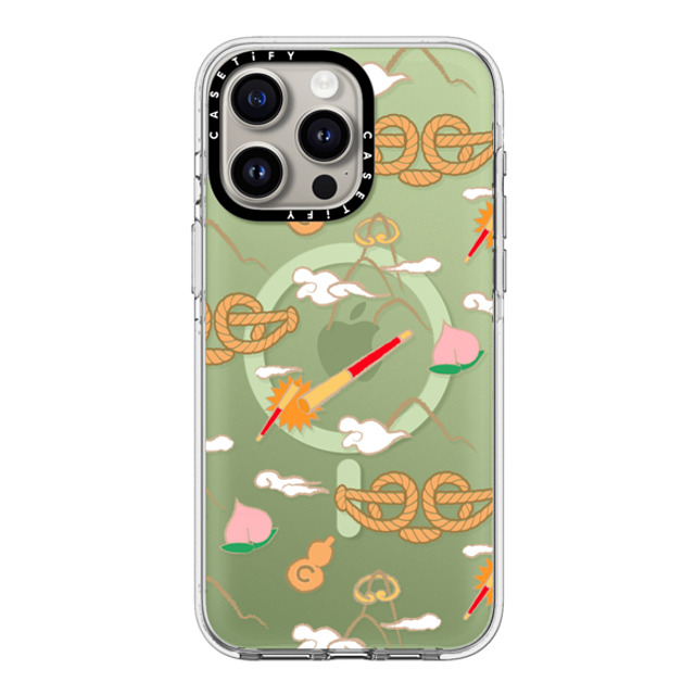 CASETiFY iPhone 15 Pro Max ケース クリア クリア ケース MagSafe対応 QI TIAN Case casetify_artist