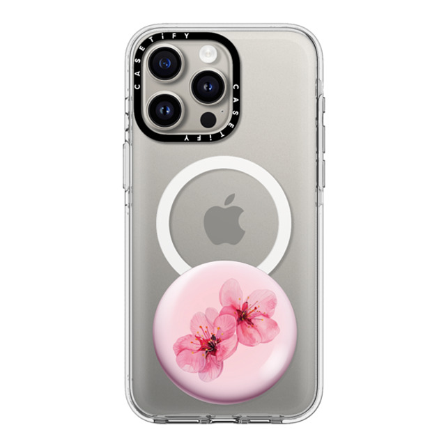 CASETiFY iPhone 15 Pro Max ケース Clear クリア ケース MagSafe対応 Sakura Raindrop Cake casetify_artist