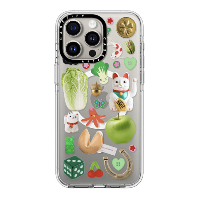 CASETiFY iPhone 15 Pro Max Case Clear Clear Case MagSafe Compatible Lucky Cabbage Patch casetify_artist CASETiFY iPhone 15 Pro Max Case Clear Clear Case MagSafe Compatible Lucky Cabbage Patch casetify_artist