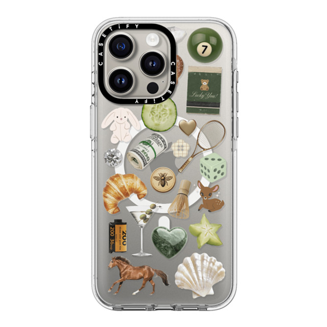 CASETiFY iPhone 15 Pro Max Case Clear Clear Case MagSafe Compatible Opulence Luck Club casetify_artist CASETiFY iPhone 15 Pro Max Case Clear Clear Case MagSafe Compatible Opulence Luck Club casetify_artist