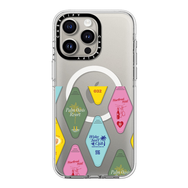 CASETiFY iPhone 15 Pro Max Case Clear Clear Case MagSafe Compatible Resort Keys casetify_artist CASETiFY iPhone 15 Pro Max Case Clear Clear Case MagSafe Compatible Resort Keys casetify_artist