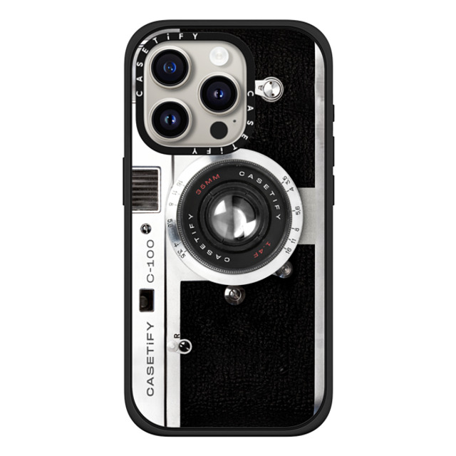 CASETiFY iPhone 15 Pro Case Matte Black Impact Case MagSafe Compatible Camera カメラ Camera Case - Retro Back to School CASETiFY iPhone 15 Pro Case Matte Black Impact Case MagSafe Compatible Camera カメラ Camera Case - Retro Back to School