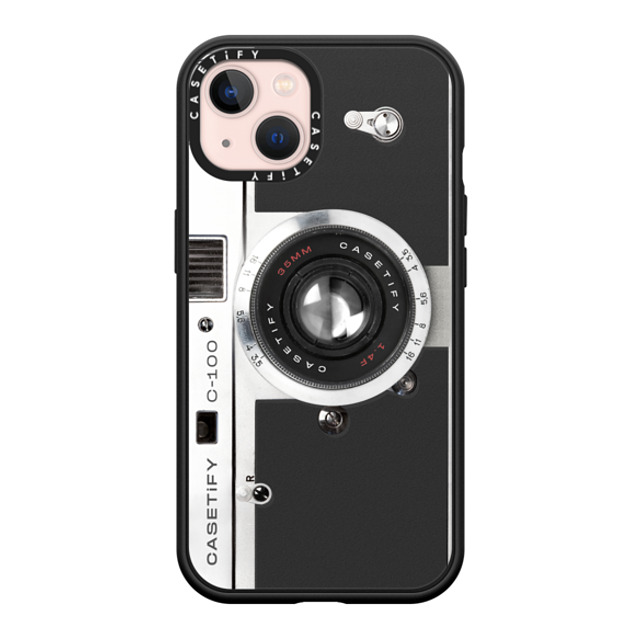 CASETiFY iPhone 13 ケース マットブラック インパクトケース MagSafe対応 カメラ Camera Case - Retro