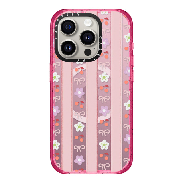 CASETiFY iPhone 15 Pro Case Pink Fizz インパクトケース MagSafe対応 Cherry,Floral Cherry,Floral,Ribbon Strawberry Milk Father's Day CASETiFY iPhone 15 Pro Case Pink Fizz インパクトケース MagSafe対応 Cherry,Floral Cherry,Floral,Ribbon Strawberry Milk Father's Day