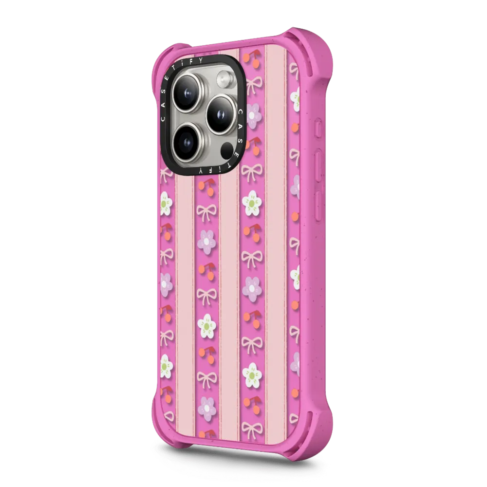 Bounce iPhone 15 Pro Case MagSafe Compatible - Strawberry Milk