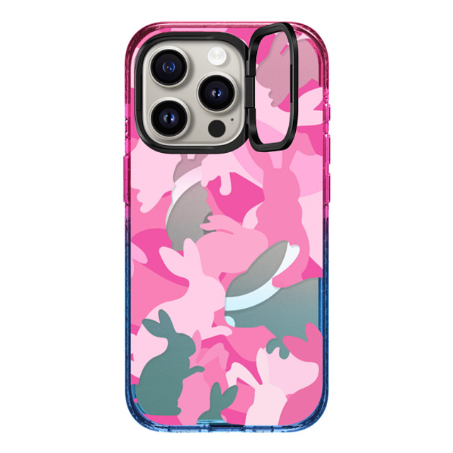 CASETiFY iPhone 15 Pro ケース Cotton Candy インパクトリングスタンドケース MagSafe対応 Bunny Bunny Bunny Camo Father's Day CASETiFY iPhone 15 Pro ケース Cotton Candy インパクトリングスタンドケース MagSafe対応 Bunny Bunny Bunny Camo Father's Day