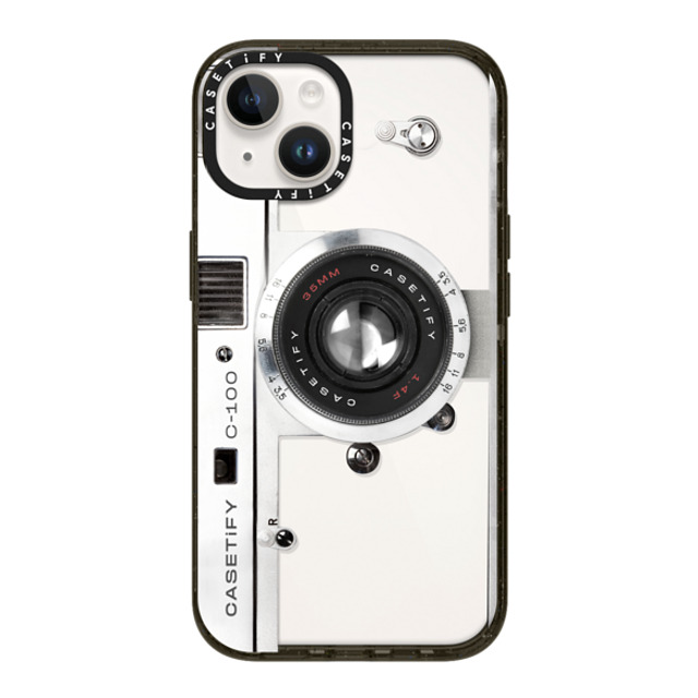 CASETiFY iPhone 14 ケース ブラック インパクトケース カメラ Camera Case - Retro