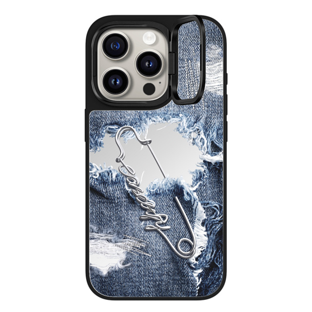CASETiFY iPhone 15 Pro Case Silver on Black ミラー リングスタンドケース MagSafe対応 Pinned Statement Case casetify_artist Father's Day CASETiFY iPhone 15 Pro Case Silver on Black ミラー リングスタンドケース MagSafe対応 Pinned Statement Case casetify_artist Father's Day