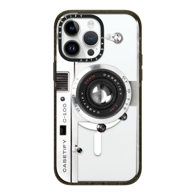 CASETiFY iPhone 14 Pro Max ケース ブラック インパクトケース MagSafe対応 カメラ Camera Case - Retro