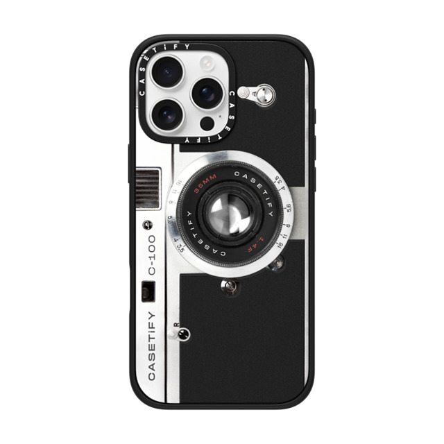 CASETiFY iPhone 16 Pro Max ケース マットブラック インパクトケース MagSafe対応 カメラ Camera Case - Retro