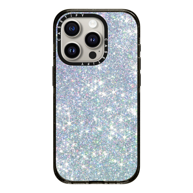 CASETiFY iPhone 15 Pro ケース ブラック インパクトケース GLITTER DREAM casetify_artist