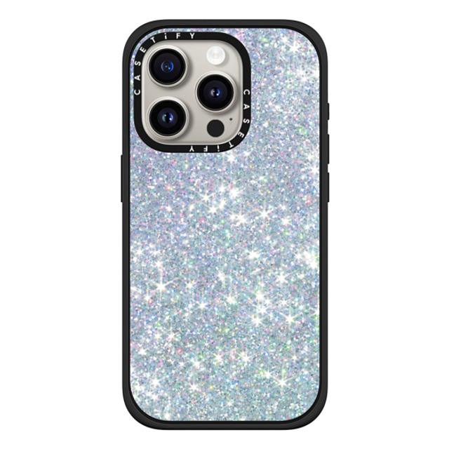 CASETiFY iPhone 15 Pro ケース マットブラック インパクトケース MagSafe対応 GLITTER DREAM casetify_artist