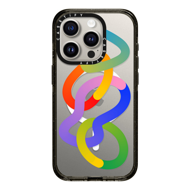 CASETiFY iPhone 15 Pro ケース ブラック インパクトケース MagSafe対応 Rainbow,Abstract Rainbow,Digital Art,Abstract Hula hoops Father's Day CASETiFY iPhone 15 Pro ケース ブラック インパクトケース MagSafe対応 Rainbow,Abstract Rainbow,Digital Art,Abstract Hula hoops Father's Day