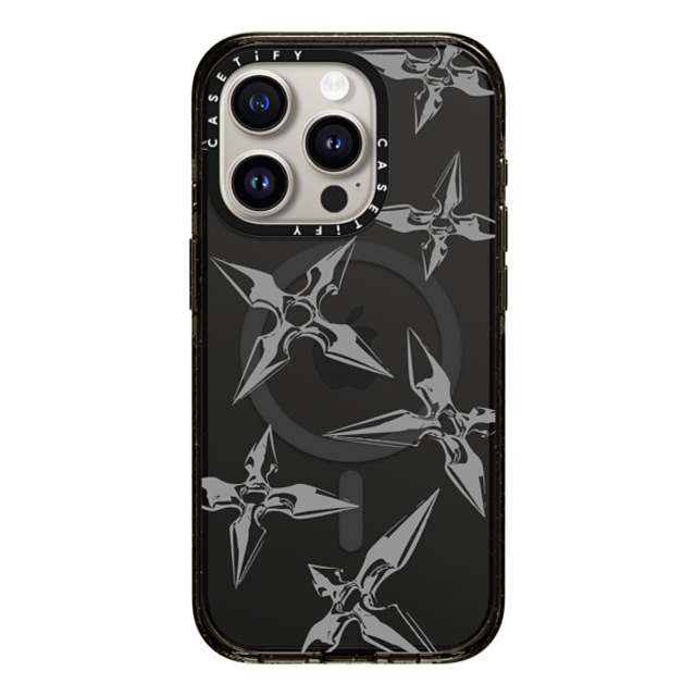 CASETiFY iPhone 15 Pro ケース ブラック インパクトケース MagSafe対応 Pattern,Line Art Pattern,Monochrome,Line Art Ash Shuriken Father's Day CASETiFY iPhone 15 Pro ケース ブラック インパクトケース MagSafe対応 Pattern,Line Art Pattern,Monochrome,Line Art Ash Shuriken Father's Day