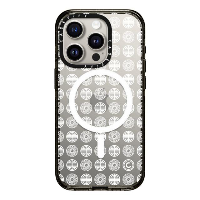 CASETiFY iPhone 15 Pro Case Black Impact Case MagSafe Compatible Dancheong Pattern White casetify_artist Back to School CASETiFY iPhone 15 Pro Case Black Impact Case MagSafe Compatible Dancheong Pattern White casetify_artist Back to School
