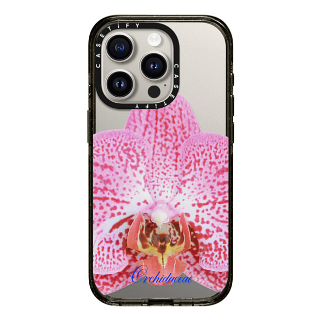 CASETiFY iPhone 15 Pro Case Black Impact Case Pink Orchid casetify_artist CASETiFY iPhone 15 Pro Case Black Impact Case Pink Orchid casetify_artist