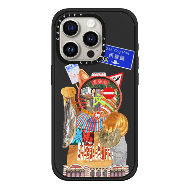 CASETiFY iPhone 15 Pro ケース マットブラック インパクトケース MagSafe対応 HK Collage - Meow casetify_artist Back to School CASETiFY iPhone 15 Pro ケース マットブラック インパクトケース MagSafe対応 HK Collage - Meow casetify_artist Back to School