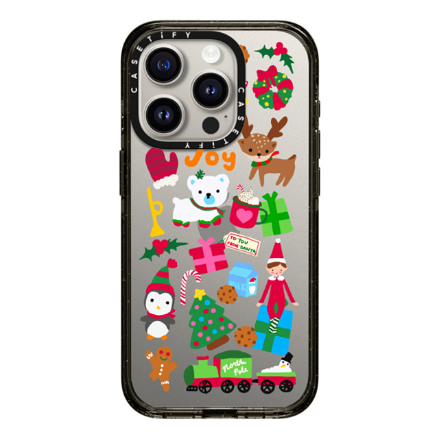 CASETiFY iPhone 15 Pro ケース ブラック インパクトケース Holiday Cheer casetify_artist