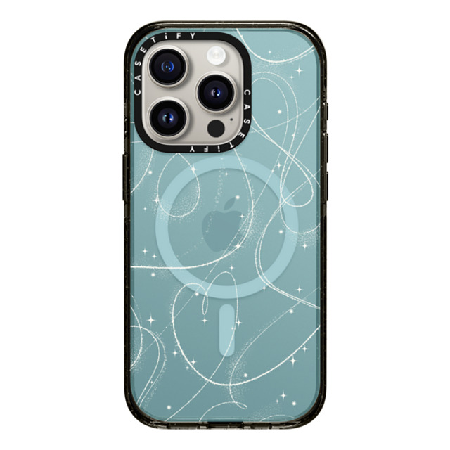 CASETiFY iPhone 15 Pro ケース ブラック インパクトケース MagSafe対応 Pond Skating casetify_artist