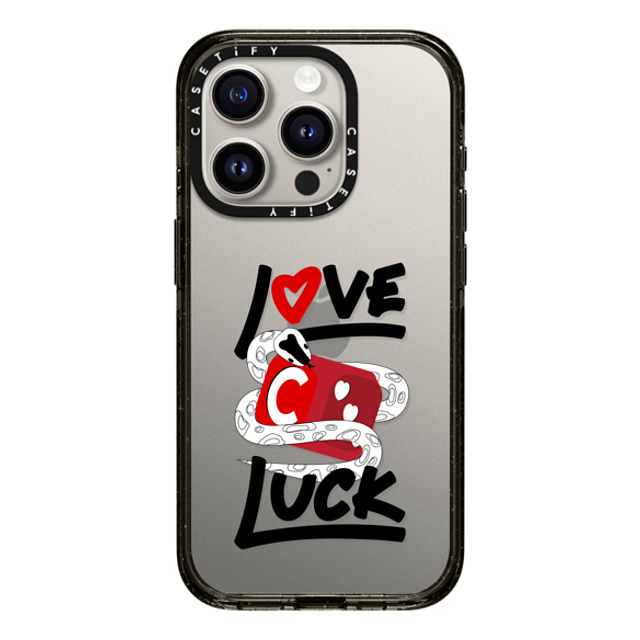 CASETiFY iPhone 15 Pro ケース ブラック インパクトケース Lucky Snake Dice casetify_artist