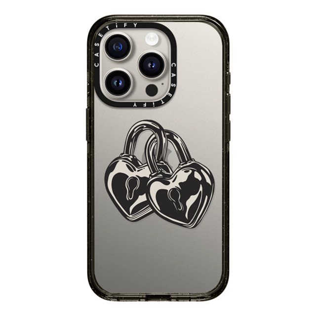 CASETiFY iPhone 15 Pro Case Black Impact Case Love Locks casetify_artist CASETiFY iPhone 15 Pro Case Black Impact Case Love Locks casetify_artist