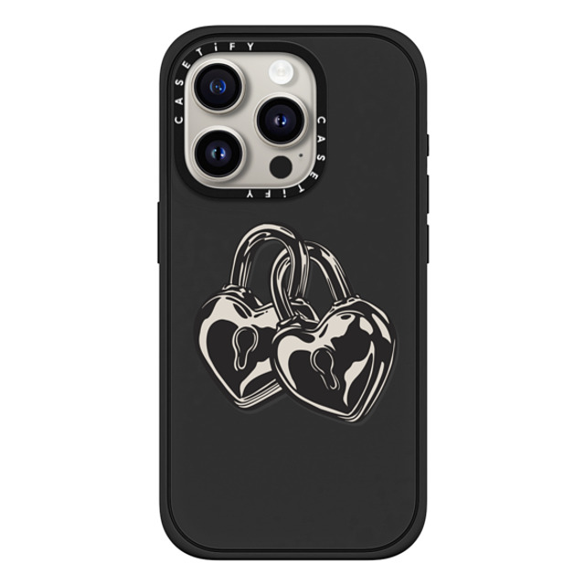 CASETiFY iPhone 15 Pro Case Matte Black Impact Case MagSafe Compatible Love Locks casetify_artist Back to School CASETiFY iPhone 15 Pro Case Matte Black Impact Case MagSafe Compatible Love Locks casetify_artist Back to School