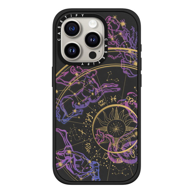 CASETiFY iPhone 15 Pro Case マットブラック インパクトケース MagSafe対応 Mysterious Zodiac casetify_artist Father's Day CASETiFY iPhone 15 Pro Case マットブラック インパクトケース MagSafe対応 Mysterious Zodiac casetify_artist Father's Day