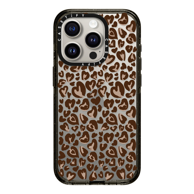 CASETiFY iPhone 15 Pro Case Black Impact Case Leopard Love- Brown casetify_artist CASETiFY iPhone 15 Pro Case Black Impact Case Leopard Love- Brown casetify_artist