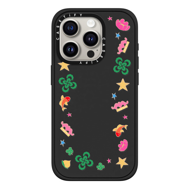 CASETiFY iPhone 15 Pro ケース マットブラック インパクトケース MagSafe対応 HAO YUN Case casetify_artist