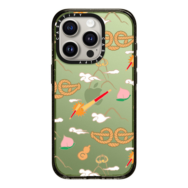 CASETiFY iPhone 15 Pro ケース ブラック インパクトケース QI TIAN Case casetify_artist