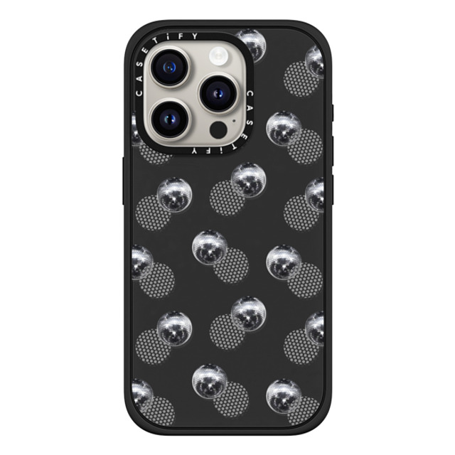 CASETiFY iPhone 15 Pro ケース マットブラック インパクトケース MagSafe対応 Monochrome,Y2K Y2K,Monochrome Polka Dot Disco Father's Day CASETiFY iPhone 15 Pro ケース マットブラック インパクトケース MagSafe対応 Monochrome,Y2K Y2K,Monochrome Polka Dot Disco Father's Day