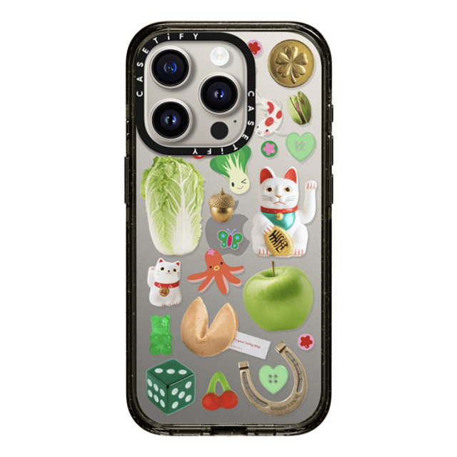 CASETiFY iPhone 15 Pro Case Black Impact Case Lucky Cabbage Patch casetify_artist CASETiFY iPhone 15 Pro Case Black Impact Case Lucky Cabbage Patch casetify_artist