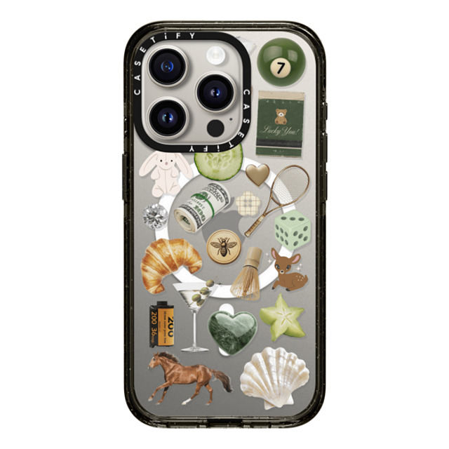 CASETiFY iPhone 15 Pro ケース ブラック インパクトケース MagSafe対応 Opulence Luck Club casetify_artist Father's Day CASETiFY iPhone 15 Pro ケース ブラック インパクトケース MagSafe対応 Opulence Luck Club casetify_artist Father's Day