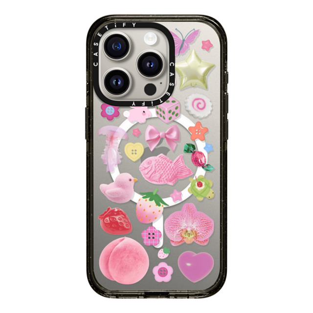 CASETiFY iPhone 15 Pro Case Black Impact Case MagSafe Compatible Sweet Charmed Dreams casetify_artist CASETiFY iPhone 15 Pro Case Black Impact Case MagSafe Compatible Sweet Charmed Dreams casetify_artist